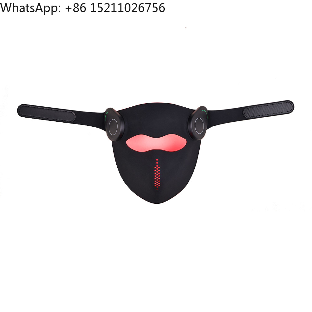 Led Light Therapy Face Mask - Voice Neue Kabellose 3D LCD-Fernbedienung NIR-1060nm