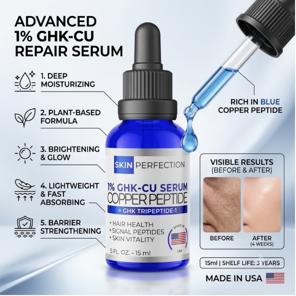 Hyaluronic Acid Facial Serum - Tief Nährendes Gesichtsserum 15ml Aufhellend Hautbarriere-Reparatur