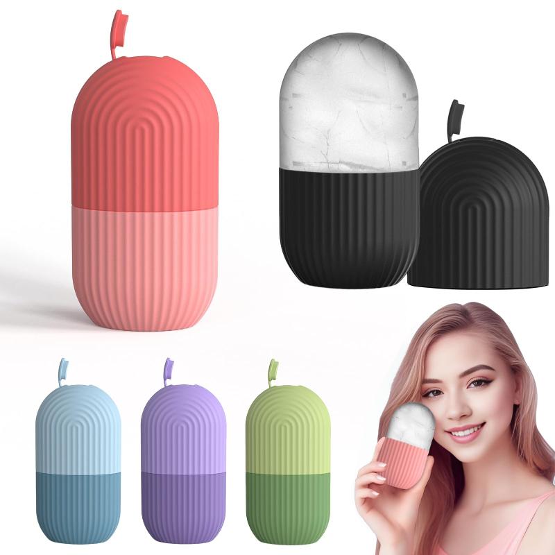 Face Ice Roller Puffiness - New·Face Eisroller Silikon-Schönheits-Eisform Massagegerät gegen Augenschwellungen