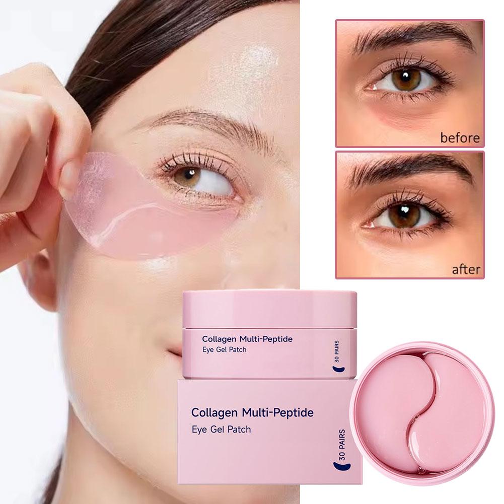 Collagen Under Eye Patches - Kollagen Multi-Peptid Augenpatches gegen Geschwollene Augen,
