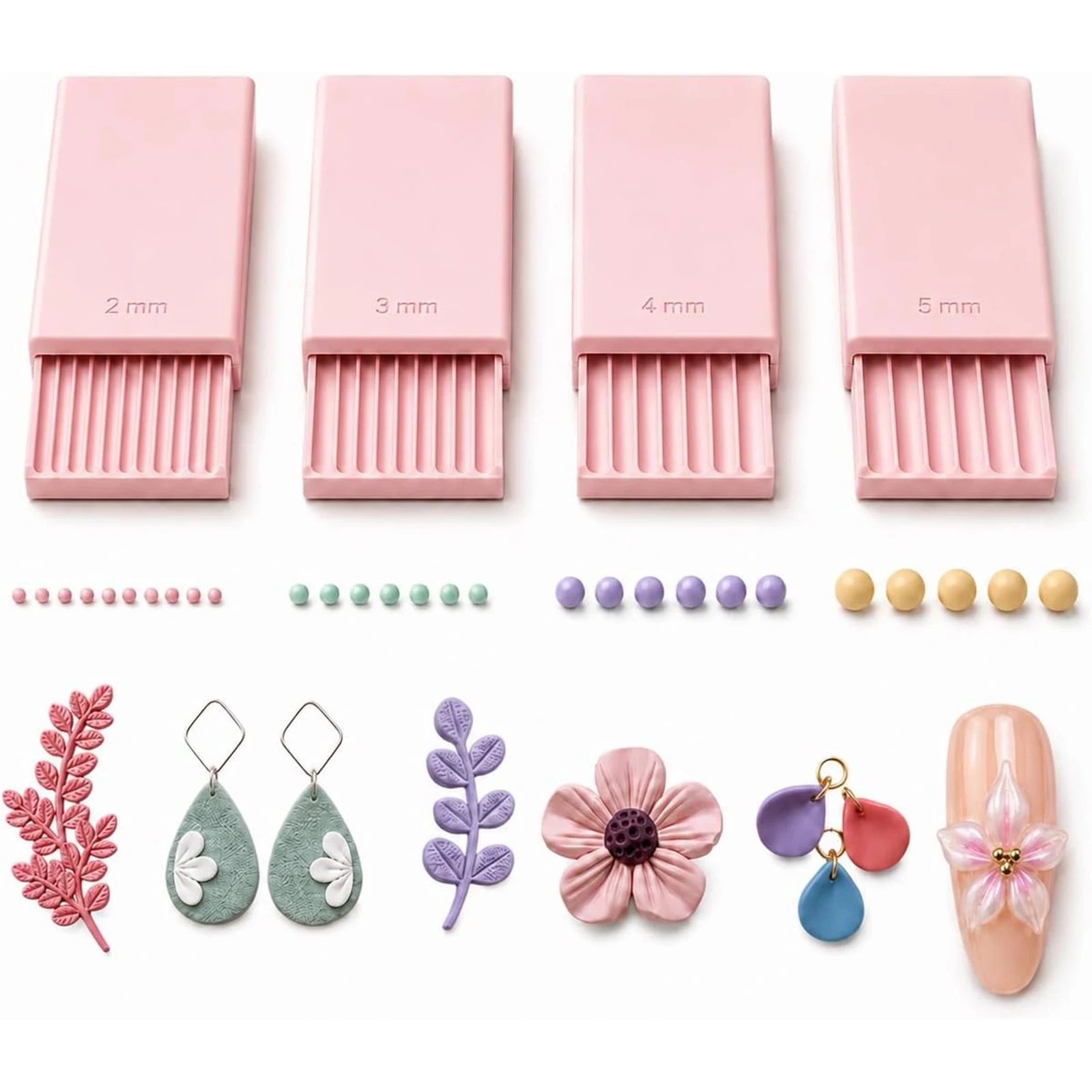 4-teiliges 3D-Druck-Ton-Gel-Ba – Nail Art Bewertung und Preis