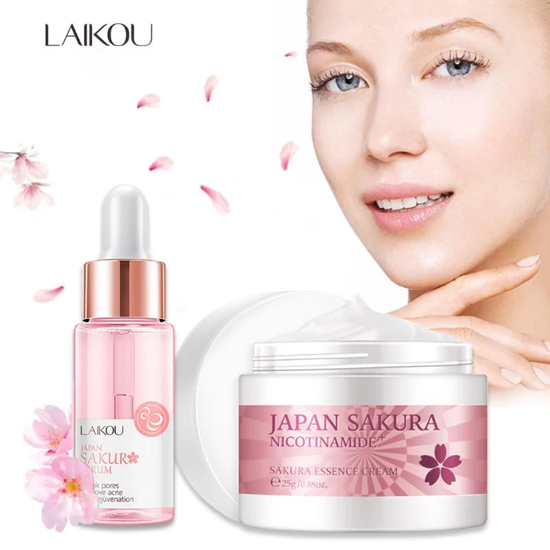 Laikou Sakura Serum und Kollag – Niacinamide Pore Shrinking Essence Bewertung und Preis