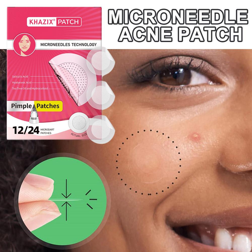 12/24 Stück Mikronadel-Pickelp – Hydrocolloid Pimple Patch Bewertung und Preis