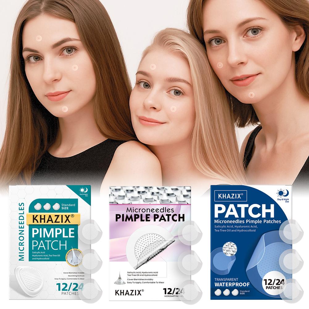 12/24 Stück Mikronadel-Pickelp – Hydrocolloid Pimple Patch Bewertung und Preis
