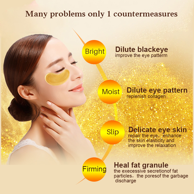 5/10/20/30 Paar Kristall Gold  – Collagen Under Eye Patches Bewertung und Preis