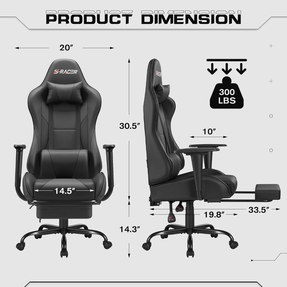 Gaming-Stühle: Ergonomischer B – Massage Bewertung und Preis