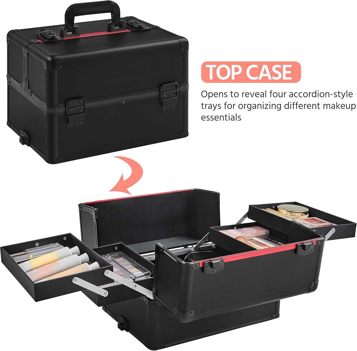 Rollender Make-up-Koffer, Kosm – Makeup Bewertung und Preis