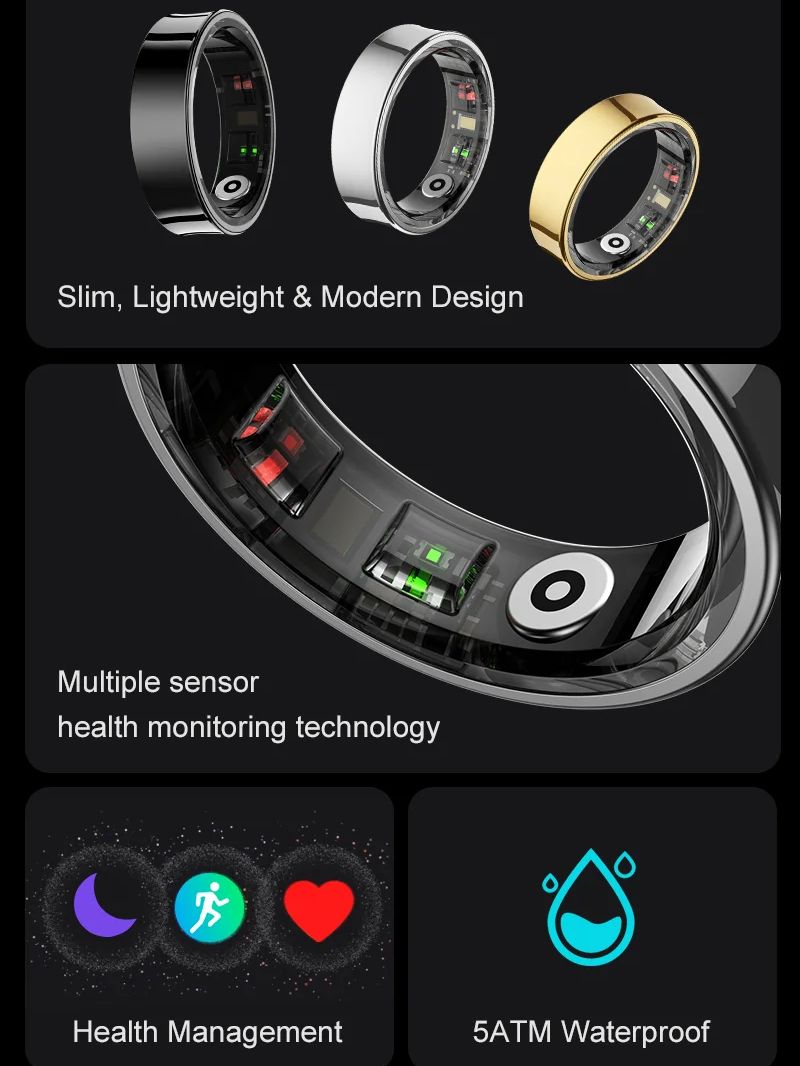 Neue Smart Ring R09 Gesundheit – Health Monitors Bewertung und Preis